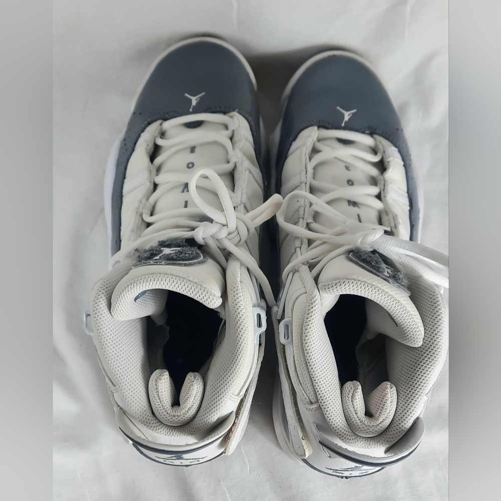 Nike Air Jordan 6 Rings Mens Shoes Size 10 White Cool Gray 322992 121 Sneakers - Picture 9 of 15